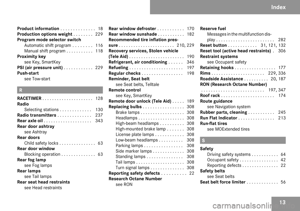 MERCEDES-BENZ CLS63AMG 2009 W219 Owners Manual 