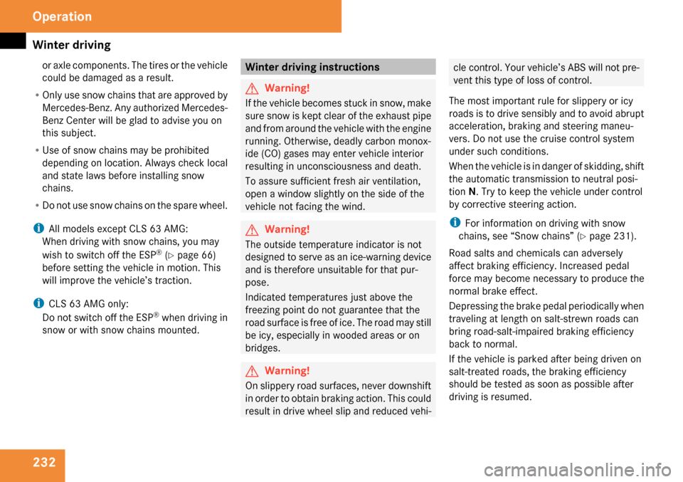 MERCEDES-BENZ CLS63AMG 2009 W219 Owners Manual 
