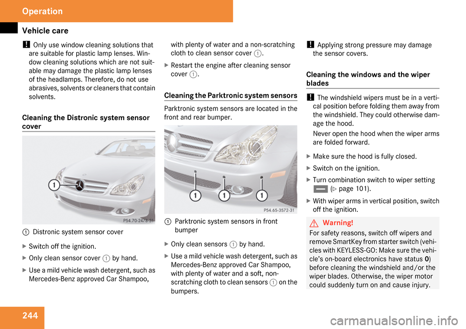 MERCEDES-BENZ CLS63AMG 2009 W219 Owners Manual 