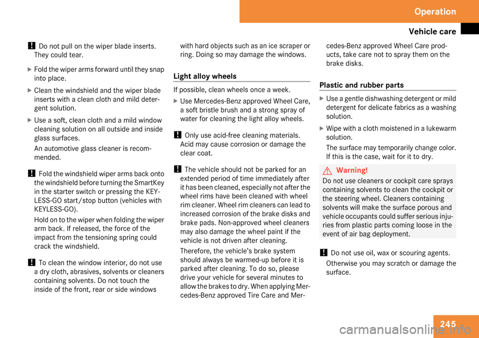 MERCEDES-BENZ CLS63AMG 2009 W219 Owners Manual 