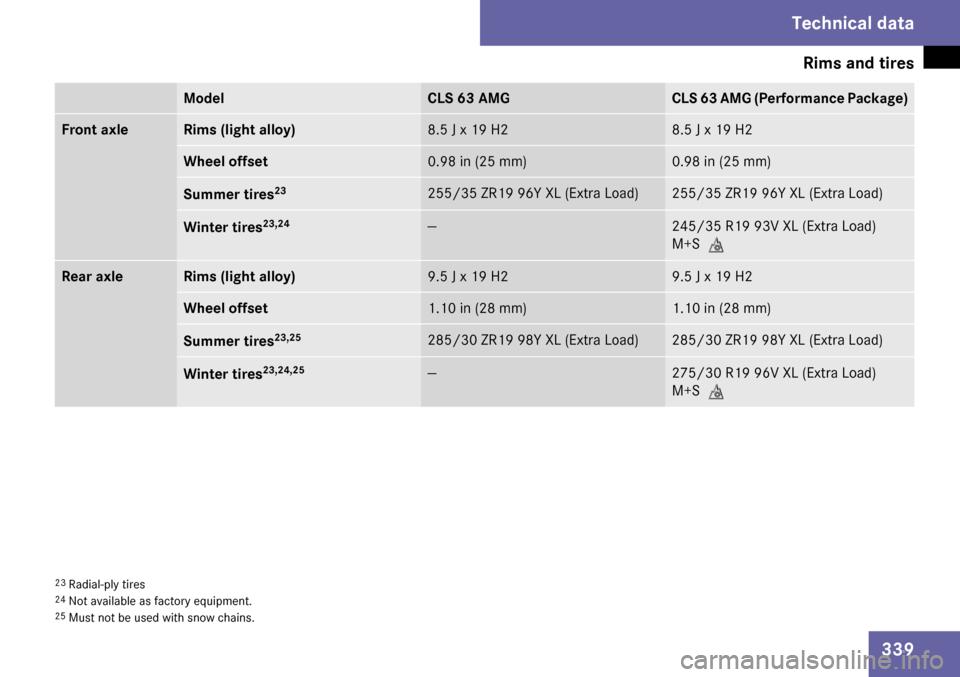 MERCEDES-BENZ CLS63AMG 2009 W219 Owners Manual 