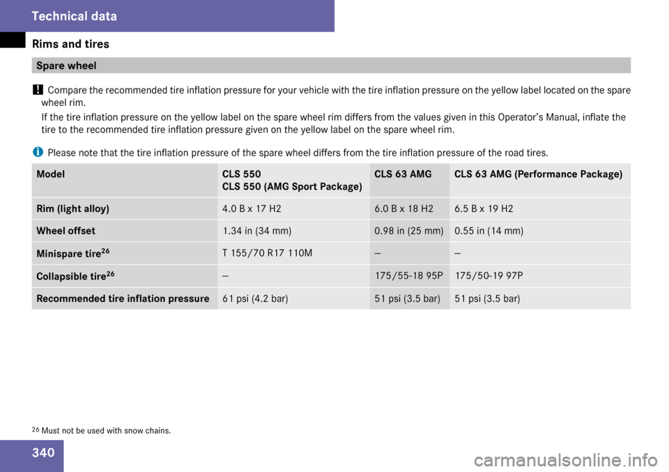 MERCEDES-BENZ CLS63AMG 2009 W219 Owners Manual 