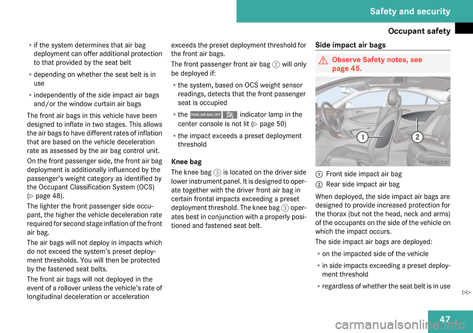 MERCEDES-BENZ CLS63AMG 2009 W219 Owners Manual 