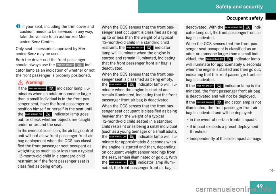 MERCEDES-BENZ CLS63AMG 2009 W219 Owners Manual 