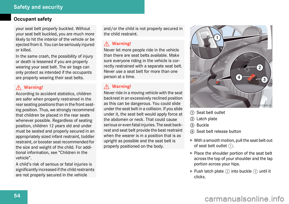 MERCEDES-BENZ CLS63AMG 2009 W219 Owners Manual 