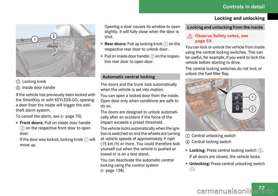 MERCEDES-BENZ CLS63AMG 2009 W219 Owners Manual 