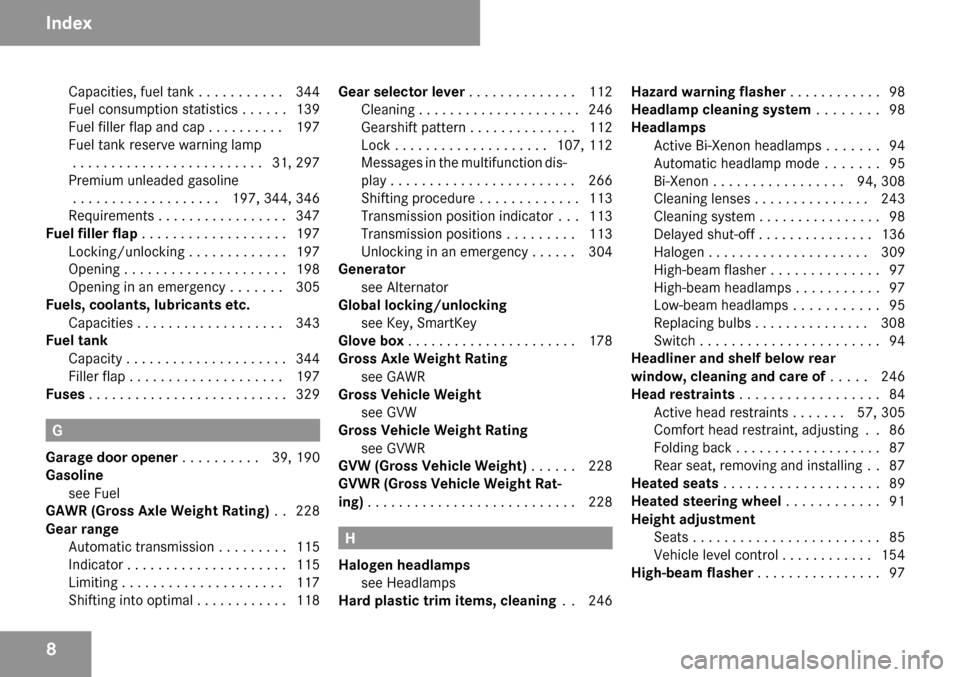 MERCEDES-BENZ CLS63AMG 2009 W219 Owners Manual 