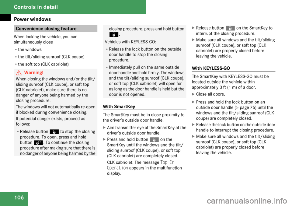 MERCEDES-BENZ CLK63AMG 2009 C208 Owners Manual 