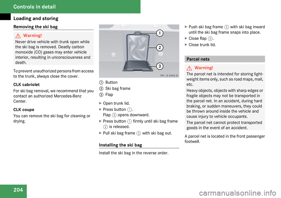 MERCEDES-BENZ CLK63AMG 2009 C208 Owners Manual 