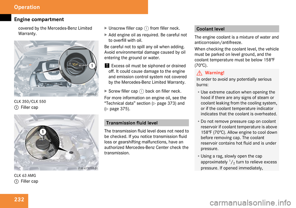 MERCEDES-BENZ CLK63AMG 2009 C208 Owners Manual 