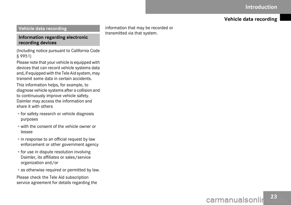 MERCEDES-BENZ CLK63AMG 2009 C208 Owners Manual 