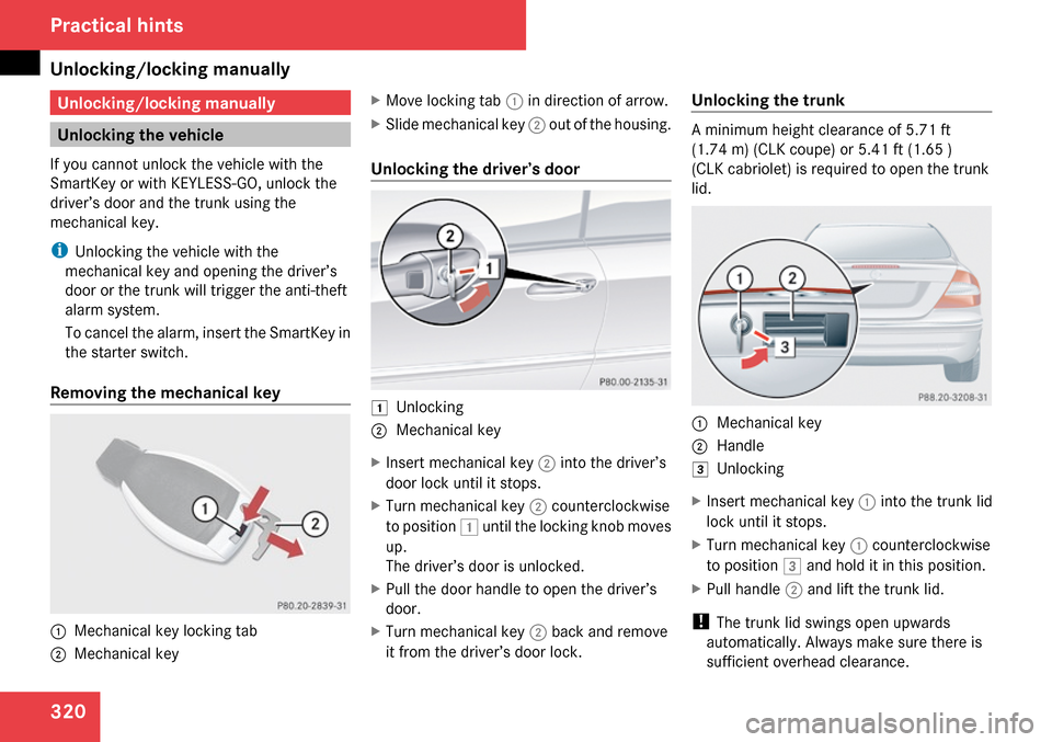 MERCEDES-BENZ CLK63AMG 2009 C208 Owners Manual 