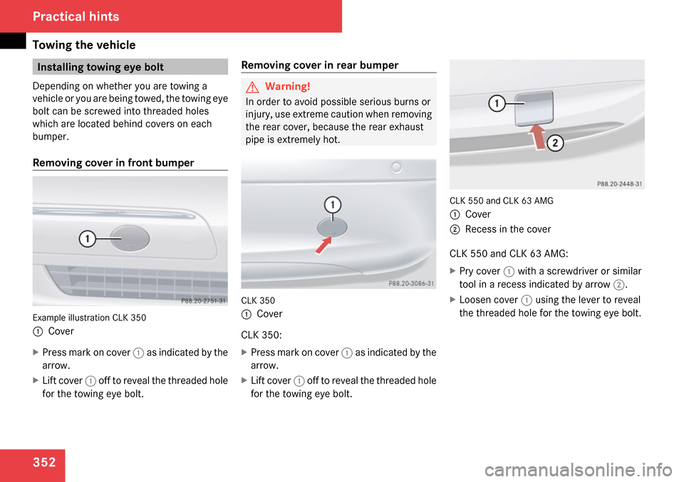 MERCEDES-BENZ CLK63AMG 2009 C208 Owners Manual 