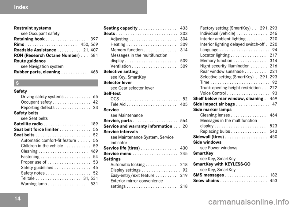 MERCEDES-BENZ CL65AMG 2009 C216 Owners Manual 