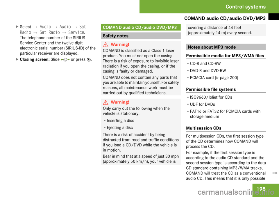 MERCEDES-BENZ CL65AMG 2009 C216 Owners Manual 