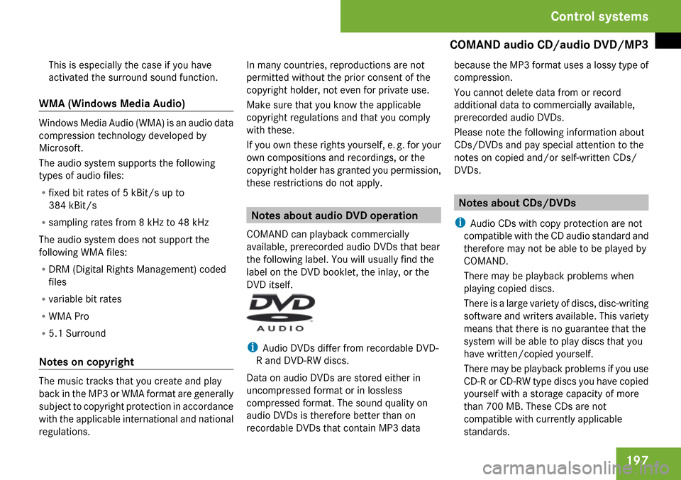 MERCEDES-BENZ CL65AMG 2009 C216 Owners Manual 