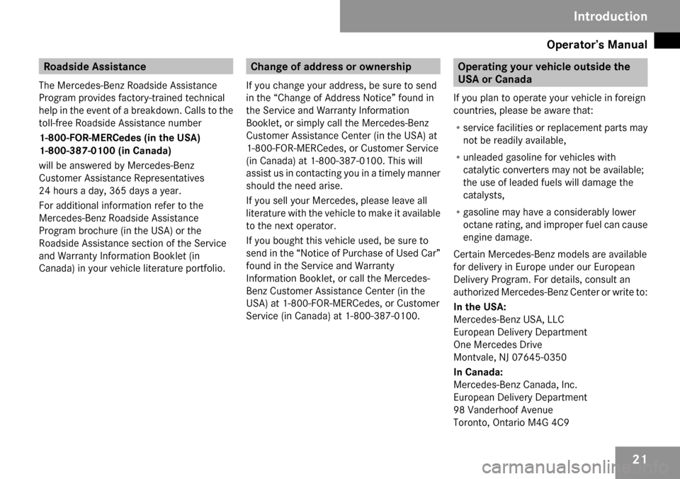 MERCEDES-BENZ CL65AMG 2009 C216 Owners Manual 