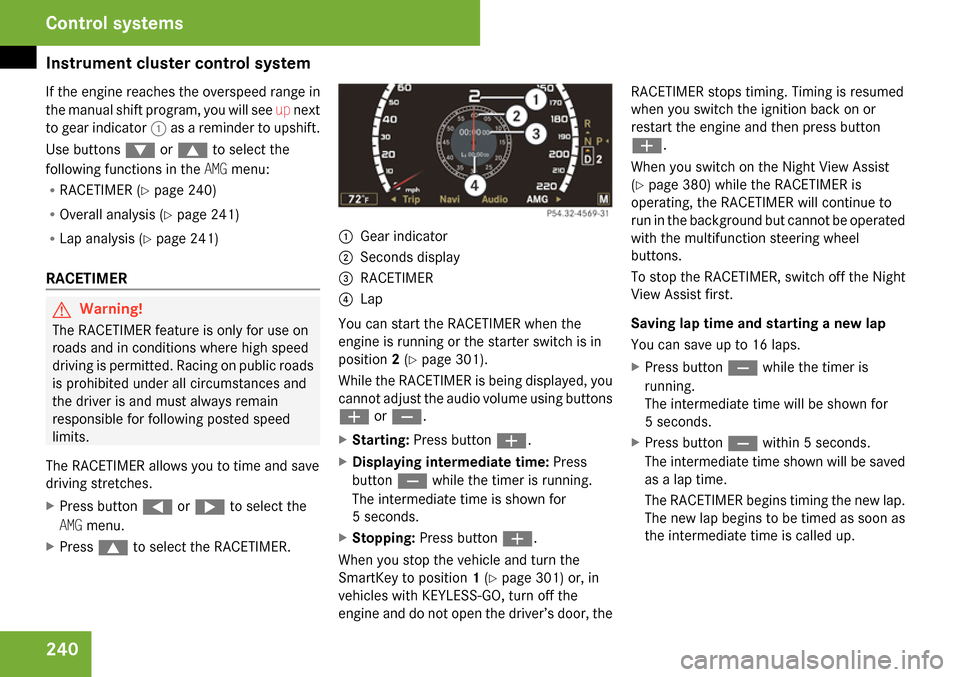 MERCEDES-BENZ CL65AMG 2009 C216 Owners Manual 