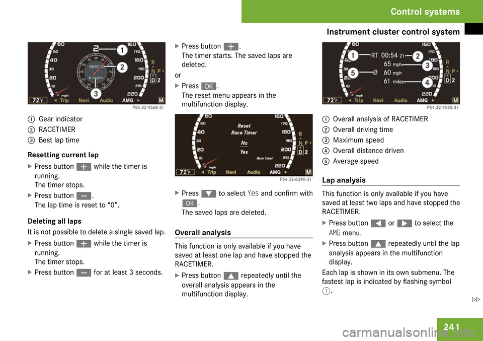 MERCEDES-BENZ CL65AMG 2009 C216 Owners Manual 