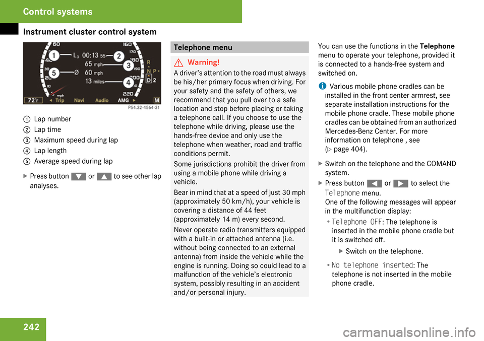 MERCEDES-BENZ CL65AMG 2009 C216 Owners Manual 