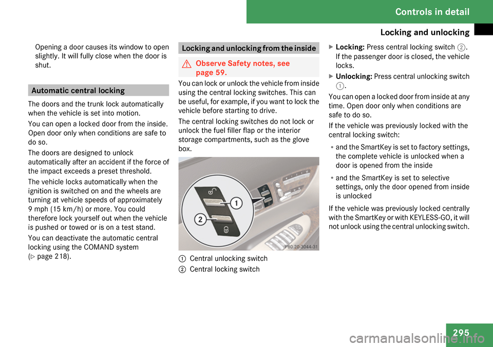 MERCEDES-BENZ CL65AMG 2009 C216 Owners Manual 