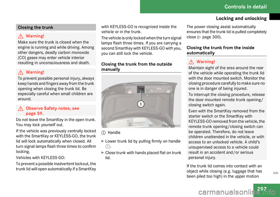 MERCEDES-BENZ CL65AMG 2009 C216 Owners Manual 