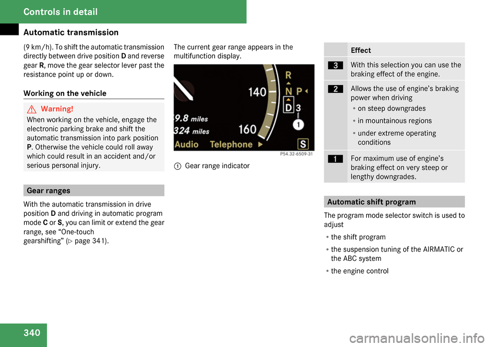 MERCEDES-BENZ CL65AMG 2009 C216 Owners Manual 