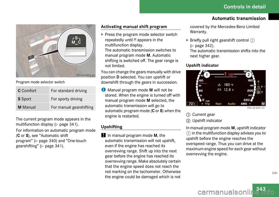 MERCEDES-BENZ CL65AMG 2009 C216 Owners Manual 