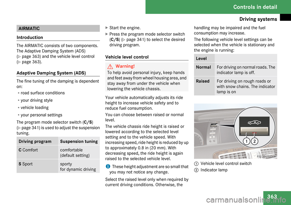 MERCEDES-BENZ CL65AMG 2009 C216 Owners Manual 