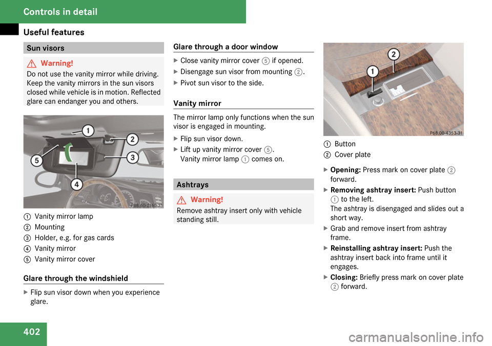 MERCEDES-BENZ CL65AMG 2009 C216 Owners Manual 