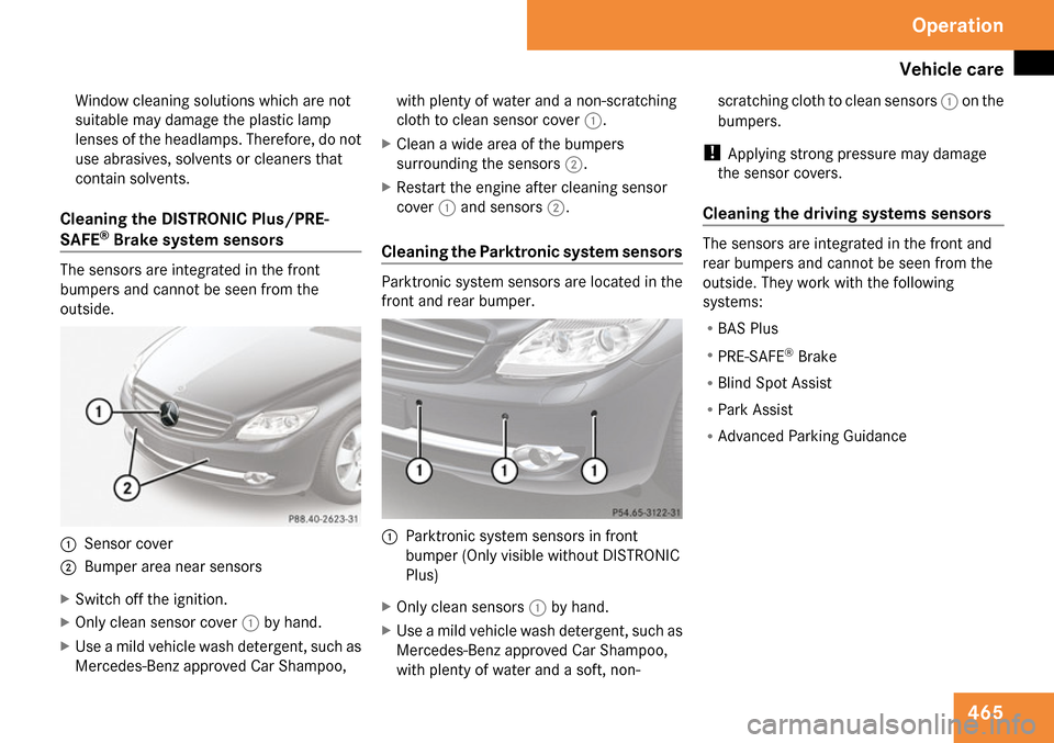 MERCEDES-BENZ CL65AMG 2009 C216 Owners Manual 