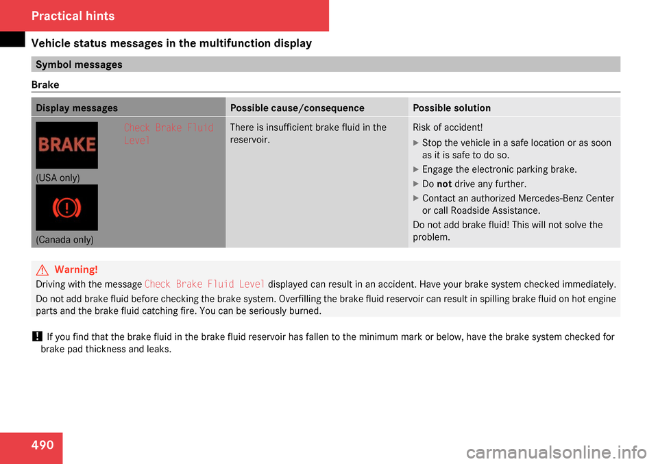 MERCEDES-BENZ CL65AMG 2009 C216 Owners Manual 