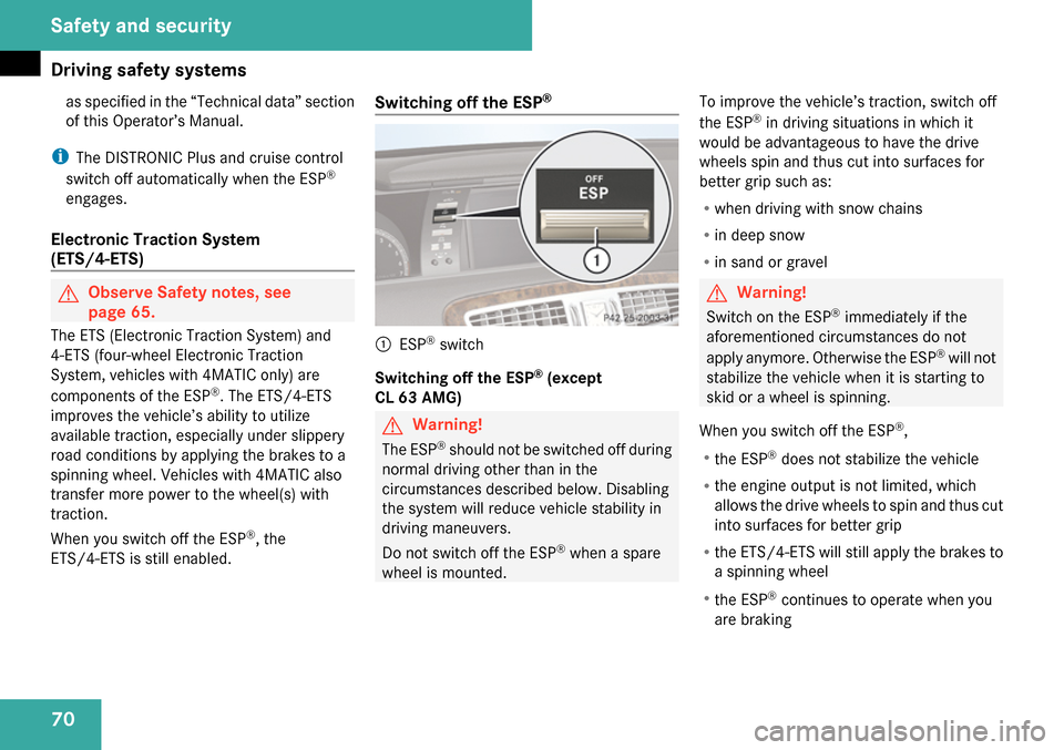 MERCEDES-BENZ CL65AMG 2009 C216 Owners Manual 