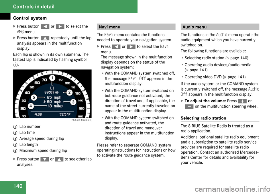 MERCEDES-BENZ C300 4MATIC 2009 W204 Owners Manual 