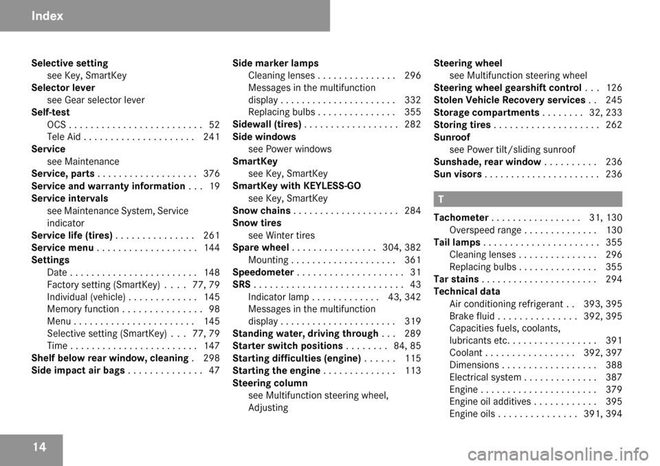 MERCEDES-BENZ C300 4MATIC 2009 W204 Owners Manual 