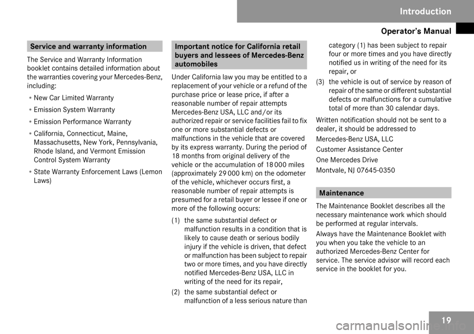 MERCEDES-BENZ C300 4MATIC 2009 W204 Owners Manual 