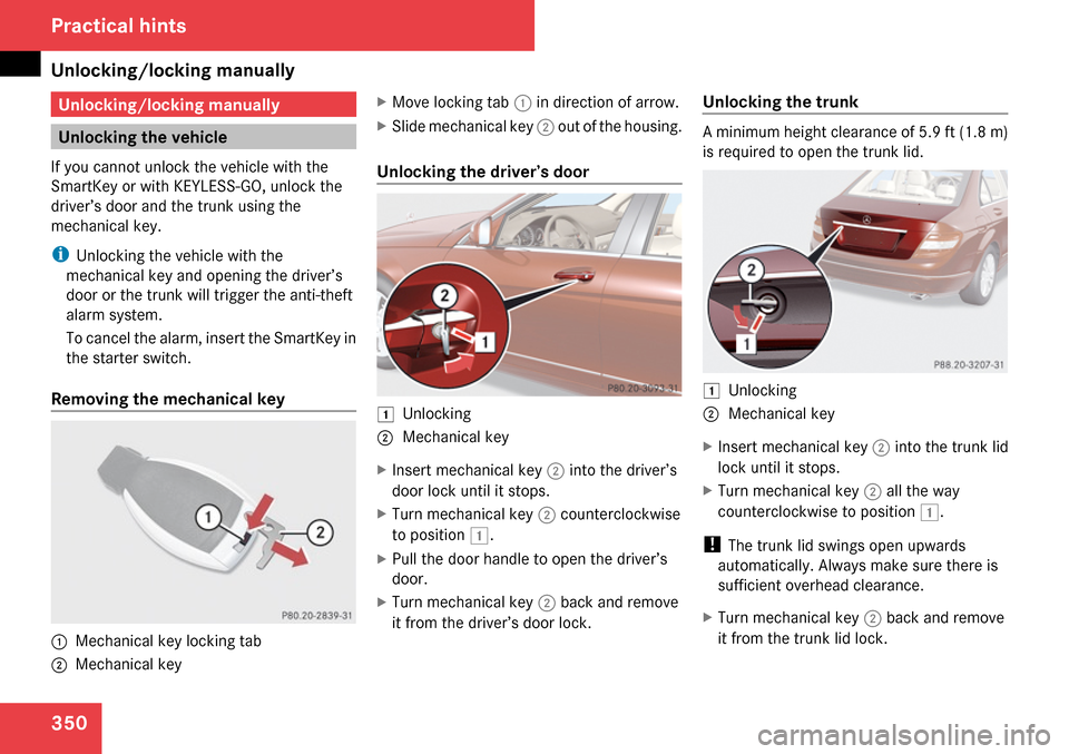 MERCEDES-BENZ C300 4MATIC 2009 W204 Owners Manual 