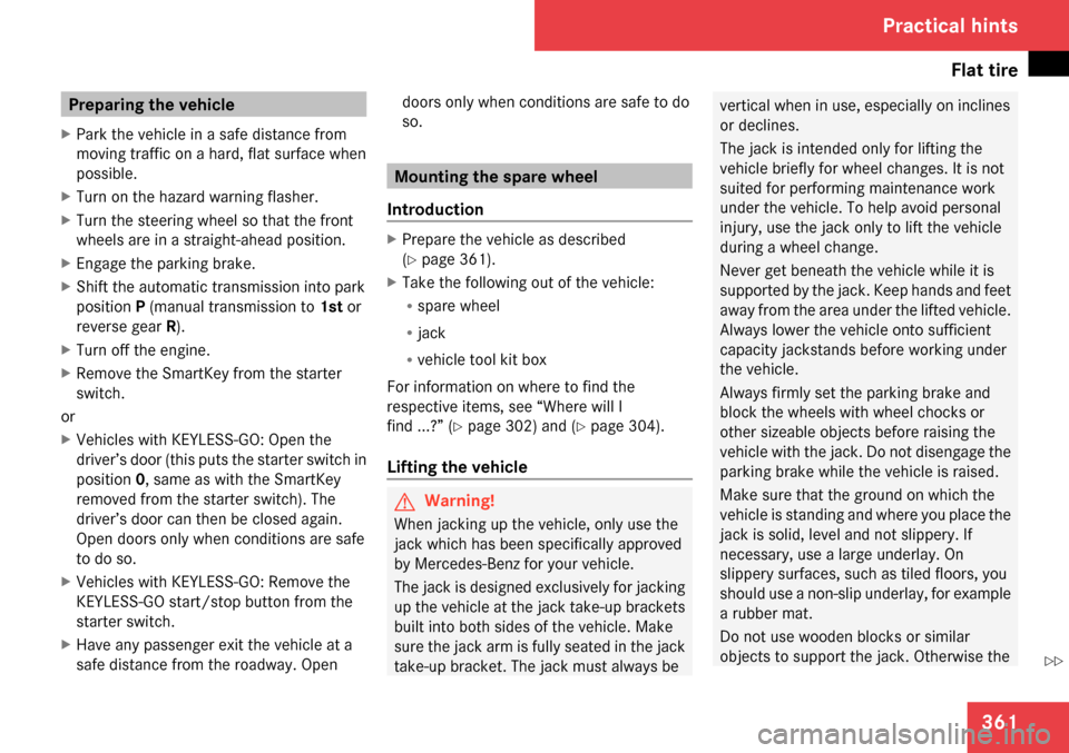 MERCEDES-BENZ C300 4MATIC 2009 W204 Owners Manual 