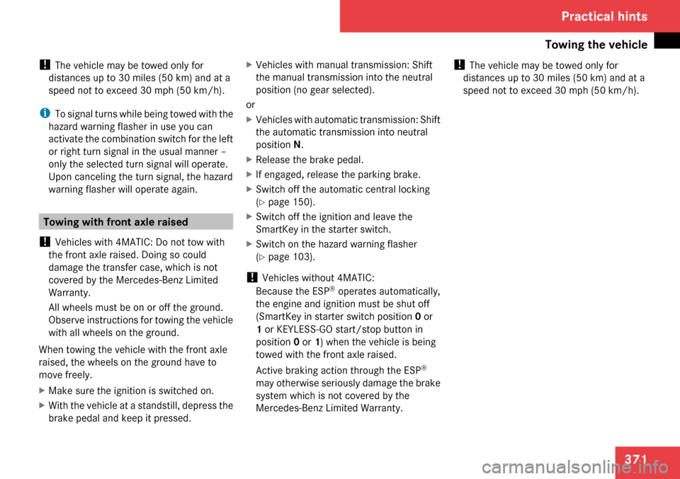 MERCEDES-BENZ C300 4MATIC 2009 W204 Owners Manual 