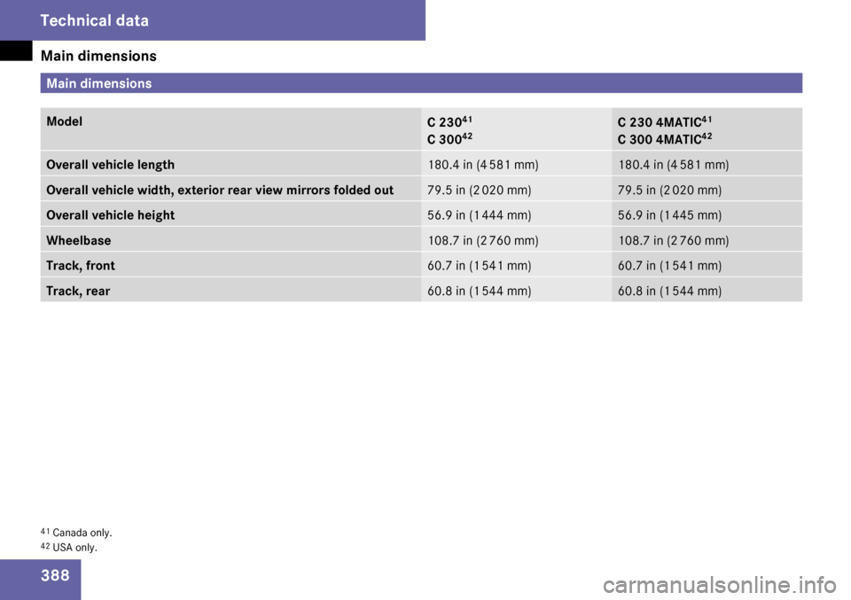 MERCEDES-BENZ C300 4MATIC 2009 W204 Owners Manual 