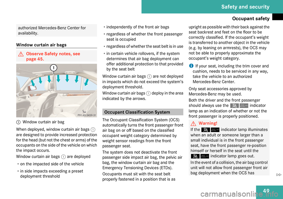 MERCEDES-BENZ C300 4MATIC 2009 W204 Owners Manual 