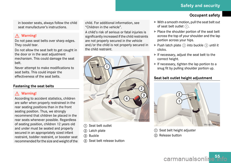 MERCEDES-BENZ C300 4MATIC 2009 W204 Owners Manual 