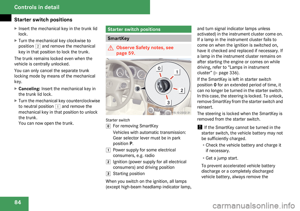 MERCEDES-BENZ C300 4MATIC 2009 W204 Owners Manual 