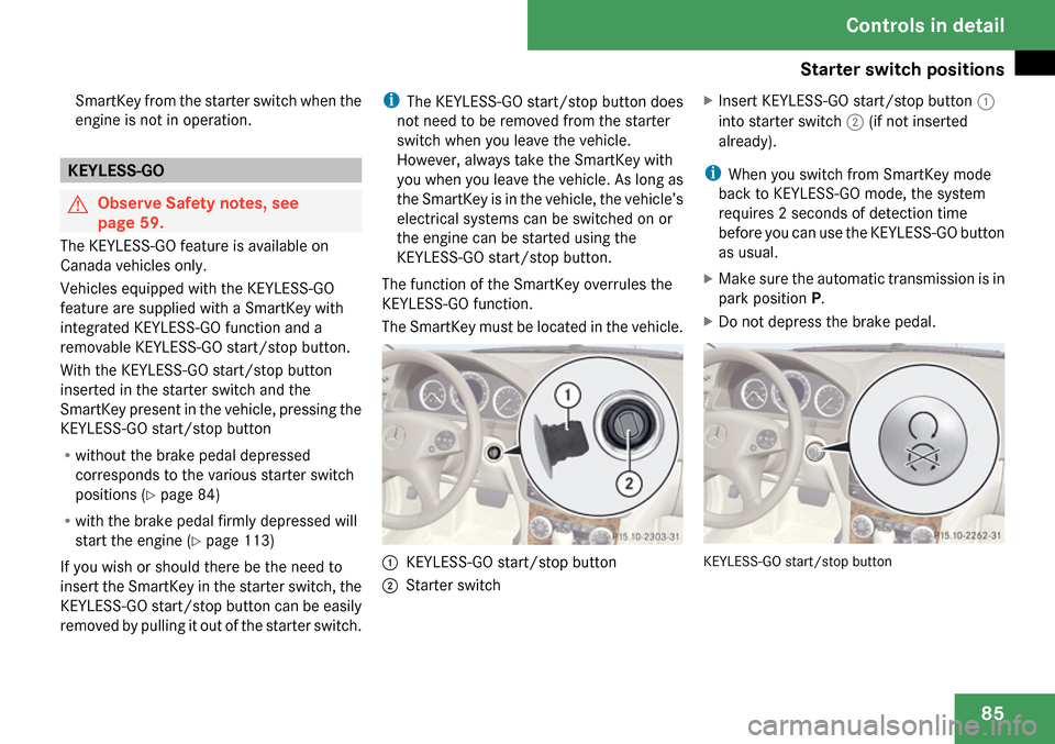 MERCEDES-BENZ C300 4MATIC 2009 W204 Owners Manual 