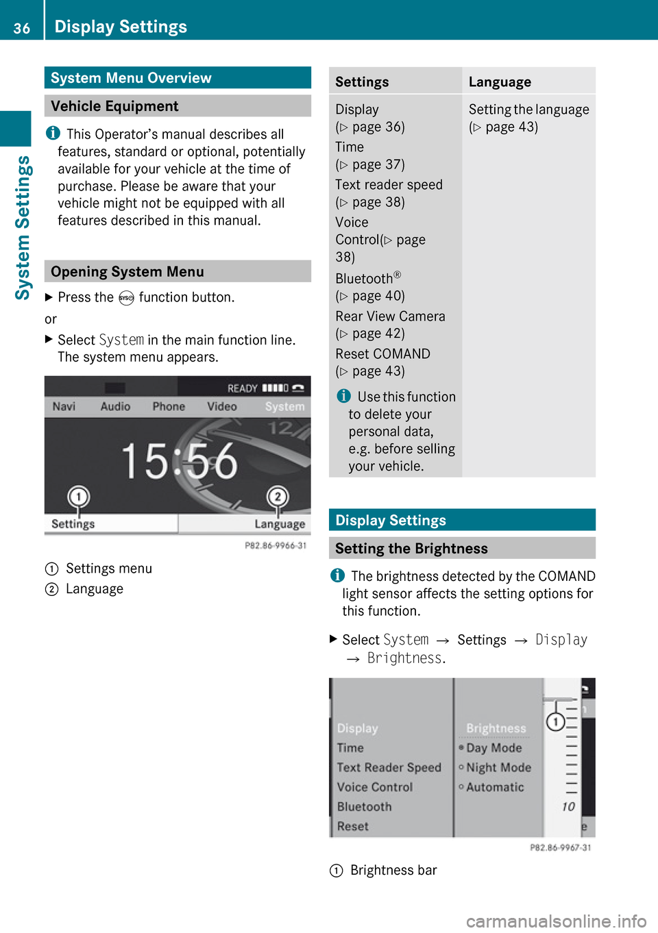 MERCEDES-BENZ C-Class 2010 W204 Comand Manual 