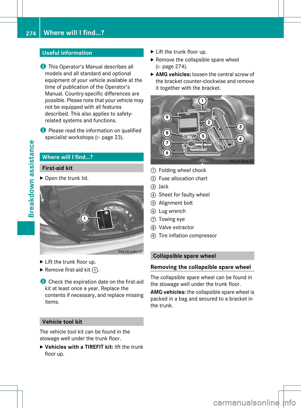MERCEDES-BENZ SLK350 2012 R172 Owners Manual Useful information
i This Operators Manual describes all
models and all standard and optional
equipment of your vehicle available at the
time of publication of the Operators
Manual. Country-specific MERCEDES-BENZ SLK350 2012 R172 Owners Manual Useful information
i This Operators Manual describes all
models and all standard and optional
equipment of your vehicle available at the
time of publication of the Operators
Manual. Country-specific