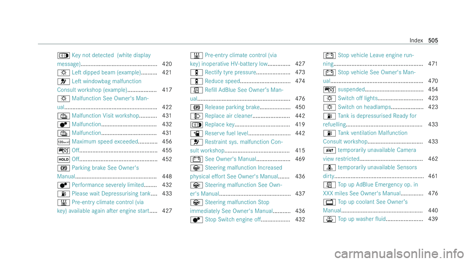 MERCEDES-BENZ A-CLASS HATCHBACK 2022  Owners Manual �