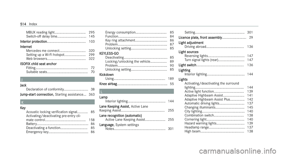MERCEDES-BENZ A-CLASS HATCHBACK 2022  Owners Manual �M�B�U�X� �r�e�a�d�i�n�g� �l�i�g�h�t�.�.�.�.�.�.�.�.�.�.�.�.�.�.�.�.�.�.�.�.�.�.�.�.�.�.�.�.�.�.�.�. �2�9�5
�S�w�i�t�c
�h�-�oM� �d�e�l�a�y� �t�i�m�e�.�.�.�.�.�.�.�.�.�.�.�.�.�.�.�.�.�.�.�.�.�.�.�.�.�