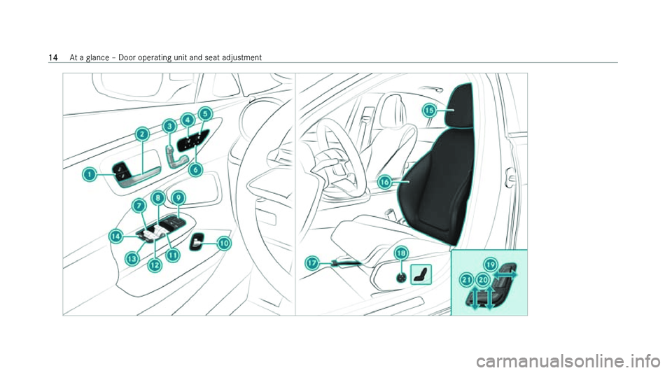 MERCEDES-BENZ C-CLASS SALOON 2022  Owners Manual �1�4
�A�t� �a� �g�l�a�n�c�e� !