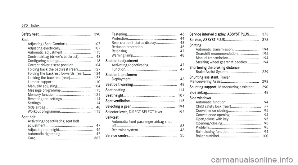 MERCEDES-BENZ C-CLASS SALOON 2022  Owners Manual �S�a�f�e�t�y� �v�e�s�t�.�.�.�.�.�.�.�.�.�.�.�.�.�.�.�.�.�.�.�.�.�.�.�.�.�.�.�.�.�.�.�.�.�.�.�.�.�.�.�.�.�.�.�.�.�.�.�.�.�.�.
�3�9�0
�S�e�a�t �A�d�j�u�s�t�i�n�g� �(�S�e�a�t� �C�o�m�f�o�r�t�)�.�.�.�.�.�
